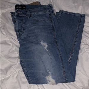 mid rise distressed boyfriend jeans size 5